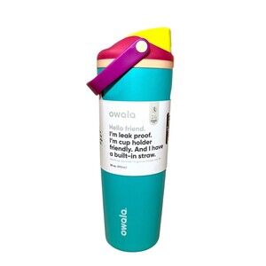 Owala 30oz FreeSip Insulated Bottle Summer Soiree w/ Neon Nectar Lid New